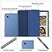 MoKo Case Fit Samsung Galaxy Tab S5e 2019, Ultra Thin Slim Shell Trifold Stand Cover with Frosted Back with Auto Wake & Sleep for Galaxy Tab S5e SM-T720/SM-T725 2019 Tablet - Navy Blue