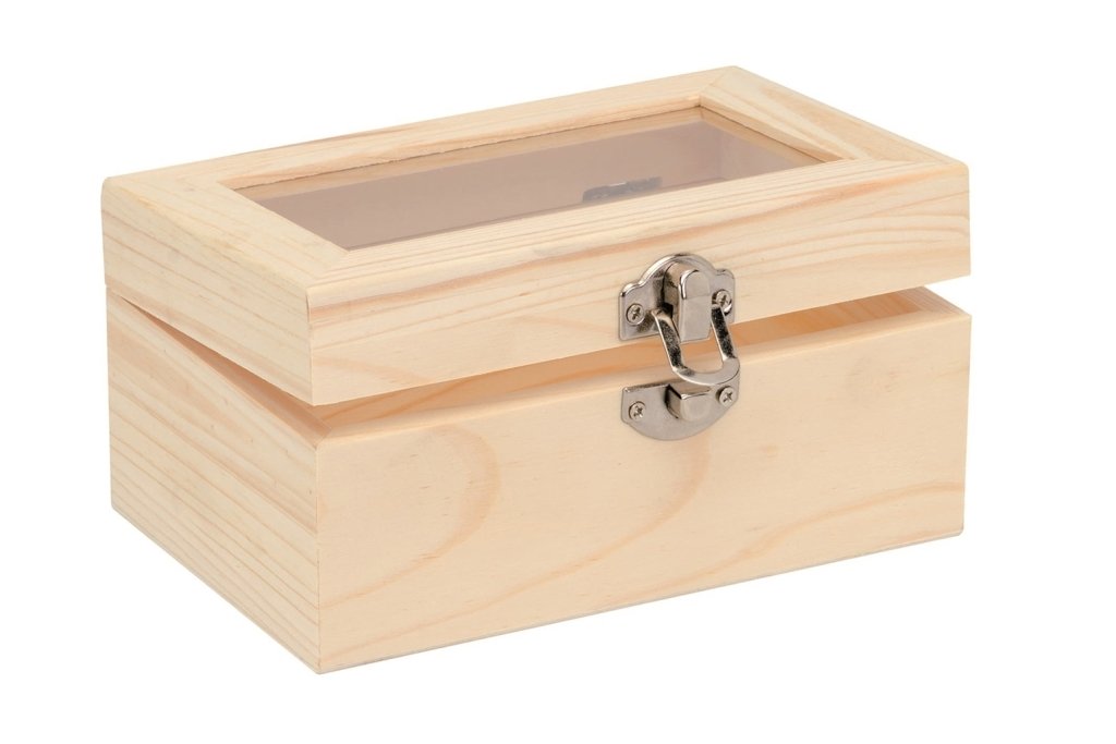 Glorex Wooden Box, Natural, Other, natural, 15 x 10 x 7,5 cm