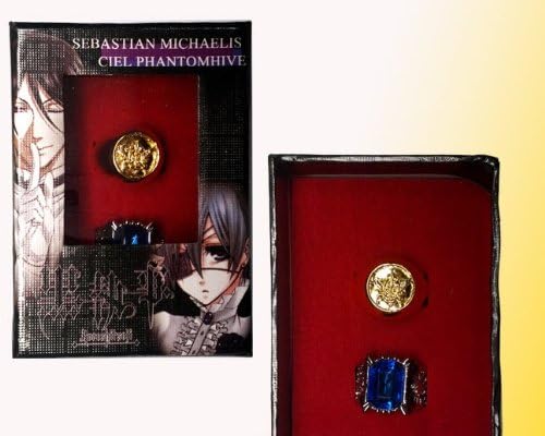 Topbill Japanese Anime Kuroshitsuji Black Butler Cosplay Accessories Ring (B)