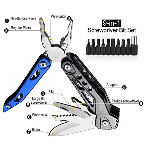 image for IBNS 034P-01 multifunction tool with pliers, wire stripping scissors, 