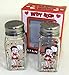 Betty Boop Kitchen Salt & Pepper Shakers - Chef Hearts Glass Style