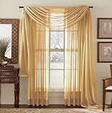 Elegant Comfort® 2 Piece Solid Sheer 60
