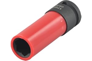 CTA Tools 4218 Flower Design Lug Nut Socket for Mercedes For Benz 17mm 6 Point with 1/2 Inch Drive and Plastic Sleeve to Prev