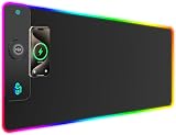 GIM 15W Wireless Charging RGB Gaming Mouse Pad 900x400x4MM Non-Slip Black Max