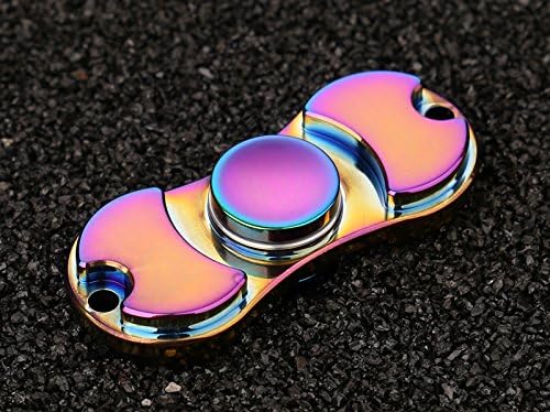 ZHHAN Spinner Toy Colorful version of aluminum alloy Hand Spinners Stress and Anxiety Relief Toy High Speed 4-6 Min Focus Toy for Killing Time（Rainbow）