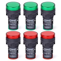 GASHER 12V/24V/110V 20mA Energy Saving Indicator