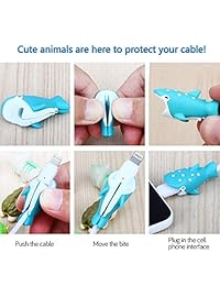 Newseego - Protector de cable para iPhone, diseño de animales