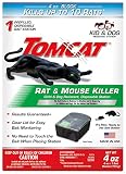 Tomcat Rat and Mouse Killer Disposable Station for Indoor/Outdoor Use - Child and Dog Resistant (1 Station)