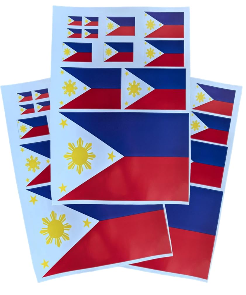 EUIOSFDC Decal in Multiple Sizes Philippines Flag