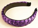 Beautiful Headband Hair Wig Braided Purple Big Size So Sexy by Nicky shop