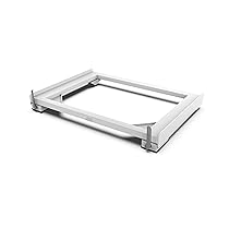 Meliconi Base Move Slim: Base Anti-Vibrazione con Ruote e Freni, per Lavatrici o Asciugatrici SLIM, 250 Kg, Bianco