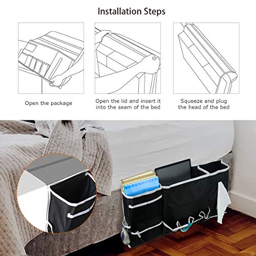 Townshine Bedside Caddy Organizer,22.8\