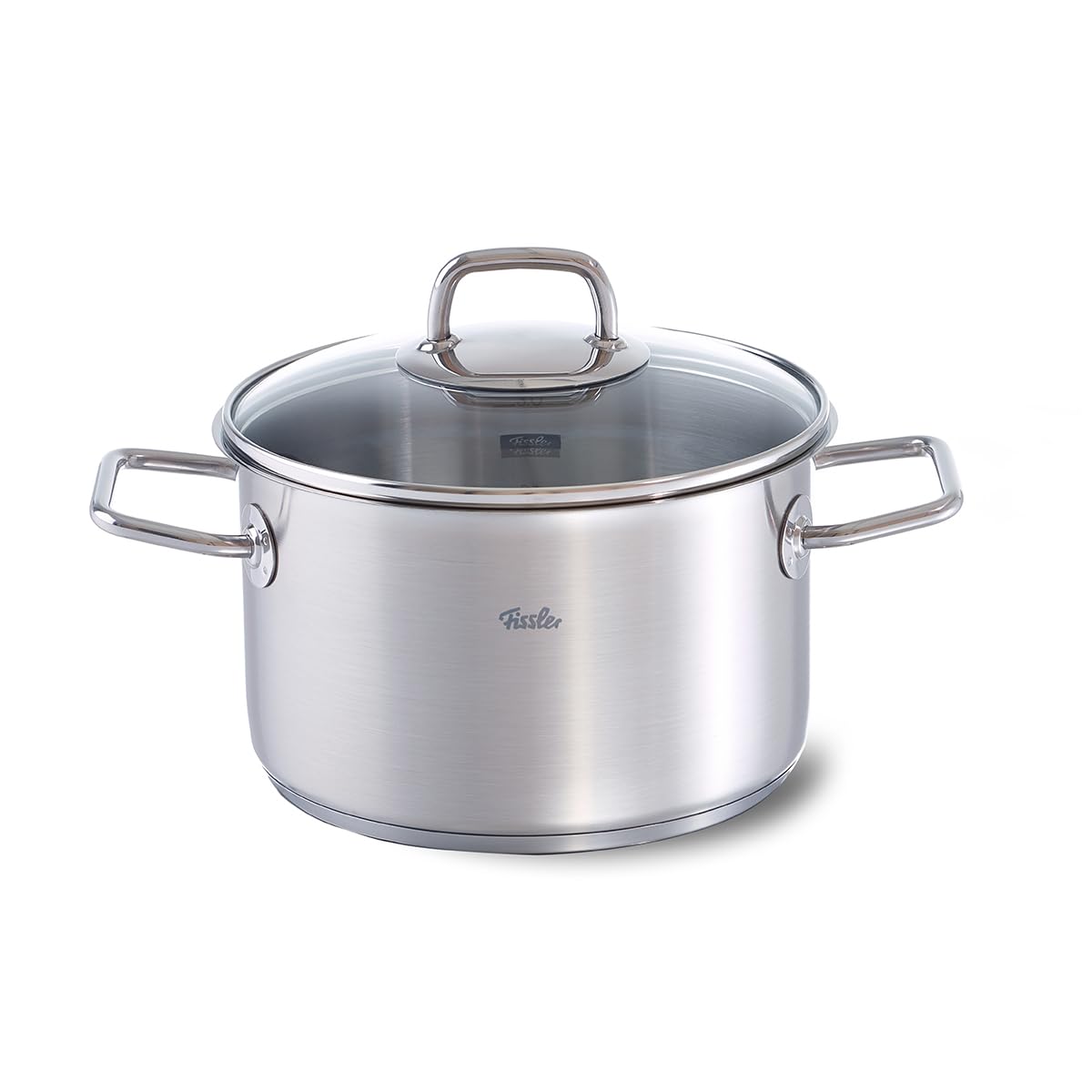 Fissler viseo Stainless Steel Saucepan With Glass Lid, 084-117-20-001/0,Suitable For Induction, Dishwasher-safe, 3.6 l, 20 cm Diameter