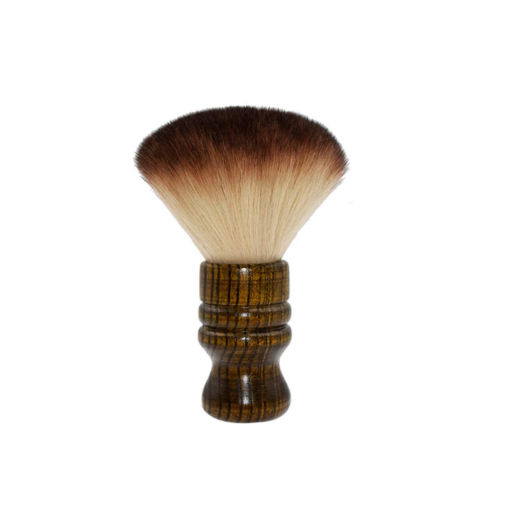 Minkissy Neck Duster, Hair Cutting Neck Duster Brush Barber Neck Face Duster Brush Cleaning Hairbrush