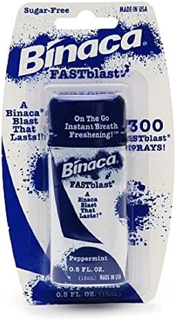 Binaca Breath Spray Fastblast Peppermint 0.5 oz