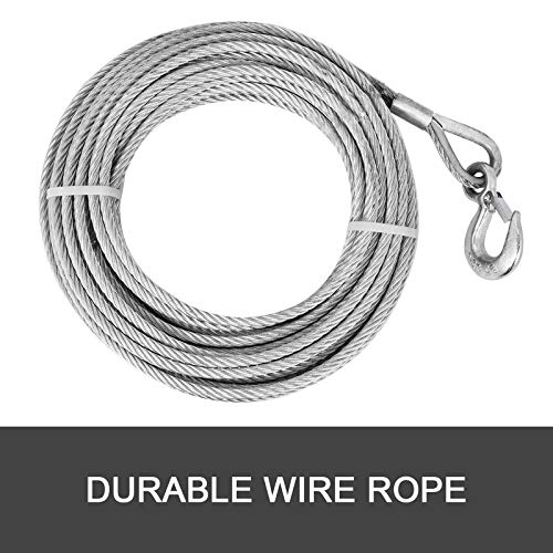 image for BestEquip 1.6T Wire Rope Grip Puller Swivel Hook Manual Wire Rope Pull