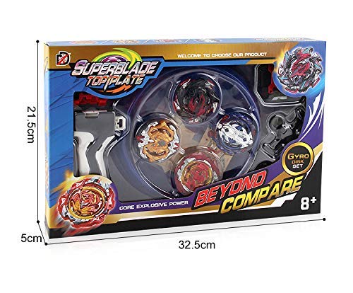 Hityblty Bay Battle Burst Avatar Attack Battle Set with Two String Launcher and Grip Starter Set