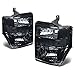 Auto Dynasty Headlights Assembly Compatible with 2008 2009 2010 Ford F250 F350 F450 F550 Super Duty 2nd Gen, Driver and Passenger Side Halogen Headlamps Replacement, Smoked Lens Clear Corner