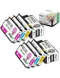 Kingjet - Cartucho de tinta compatible para impresoras 950XL 951XL con Officejet Pro 8100 8600 8610 8620, 2 juegos (2BK 2C 2M 2Y) con chips actualizados