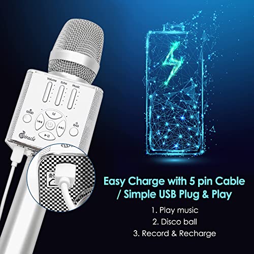 Miracle M90 Karaoke Microphone Bluetooth Bluetooth Microphone Wireless Wireless Microphone