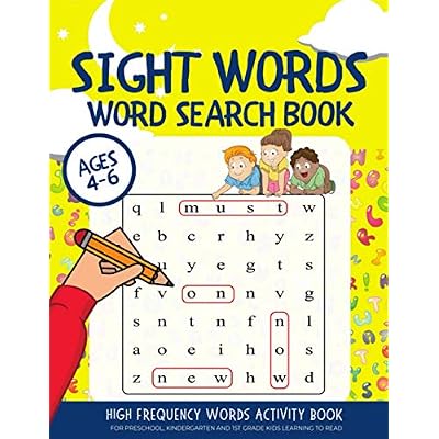 Buy Sight Words Word Search Book: High Frequency Words Activity Book ...
