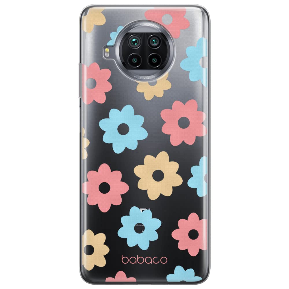 ERT GROUP mobile phone case for Xiaomi MI 10T LITE/REDMI NOTE 9 PRO 5G original and officially Licensed Babaco pattern Flowers 011 adapted to the shape of the mobile phone, partially transparent
