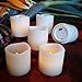 LED Lytes Battery Operated Candles SMALL Set of 6 Ivory Wax Votive Candles 2