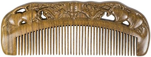 NEW - Hand Carved Verawood Beard And Hair Comb - Handmade Natural Wood Exotic Comb - Anti-Static And No Snag