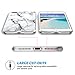 ULAK iPhone 8 Plus Case, Marble iPhone 7 Plus Case, Clear with Marble Design Slim Shock Absorbing Flexible Glossy TPU Soft Bumper Case 4H PET Hard Back Cover for Apple iPhone 7 Plus/iPhone 8 Plus