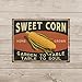 Barnyard Designs Sweet Corn Retro Vintage Metal Tin Bar Sign, Decorative Wall Art Signage, Primitive Farmhouse Country Kitchen Home Décor, 13