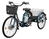 Yukon Trail Bicycles E-Trike Electric Bicycle, Black, 26-Inch