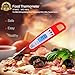 Meat Thermometer Food Thermometer Instant Read Thermometer BBQ Thermometer Grill Thermometer High Accuracy Kitchen Thermometer Digital Thermometer Cooking Thermometer for BBQ Oven Grill Candy Milk