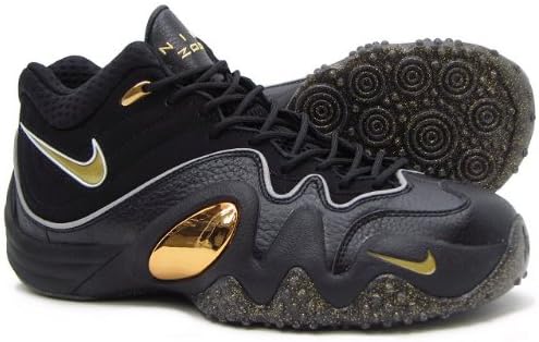 Amazon ナイキ Nike エア ズーム アップテンポ 5 プレミアム 004 黒 金 26 5cm Nike ナイキ バスケットボール