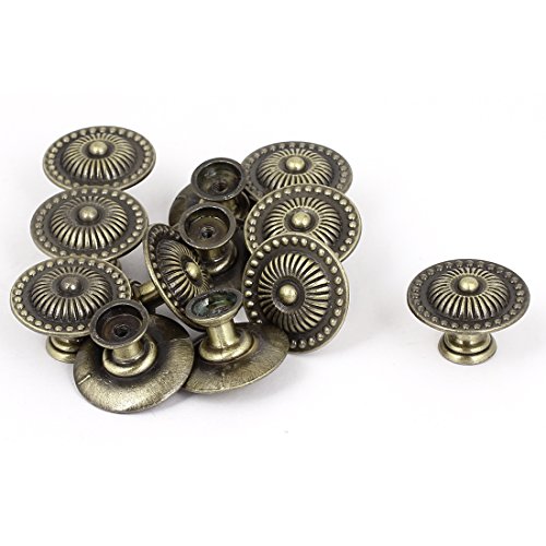 uxcell Cabinet Drawer Cupboard Closet Door Zinc Alloy Pull Handle Knobs 12pcs
