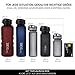720°DGREE Leakproof Tritan Water Bottle uberBottle - 50 oz, 1.5 Liter | Ideal for School, Fitness, Outdoor, Sport, Bike, Kids, Camping | with Fruit Filter - BPA Free (black)