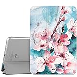 MoKo iPad Mini 3 / 2 / 1 Case, Slim Lightweight Smart Shell Stand Cover with Translucent Frosted Back Protector for Apple iPad Mini 1 / Mini 2 / Mini 3, Peach Blossom (with Auto Wake/ Sleep)