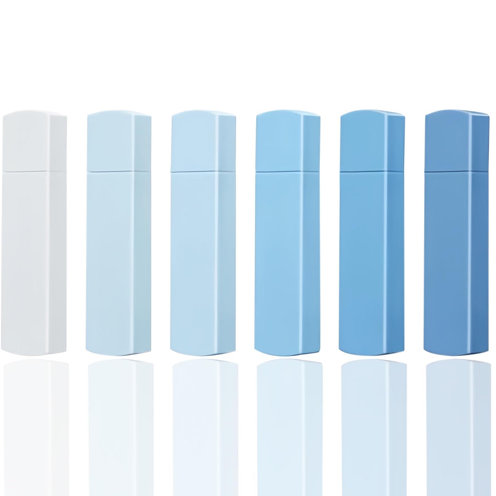 Huakaile 6 Pack Cute Correction Tape with Gradient Color, Aesthetic Correction Strip Tape Pen, Correction Tape Eraser for Writing Note-taking Learning Office Supplies (Blue)