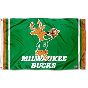 Image of WinCraft Milwaukee Bucks Vintage Hardwood Classics Flag and Banner