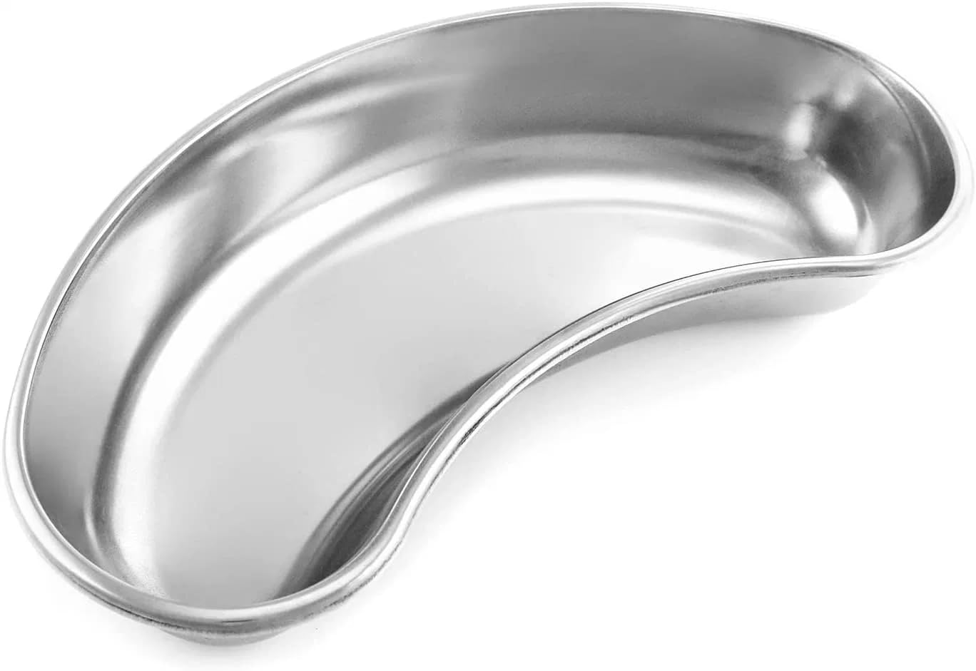 Bosky Stainless Steel Large Kidney Tray 10" (25 cm) inch Basin Finest Emesis Bowl SS 304 Round Edges Surgical Utility 600 cc
