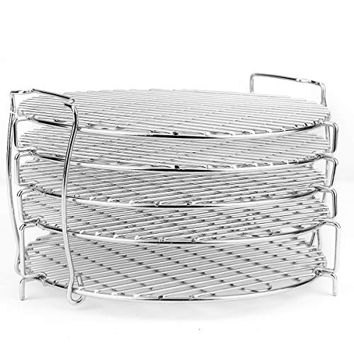 Aiduy Dehydrator Stand Accessories for Ninja Foodi 6.5 qt & 8 qt, Food Grade Stainless Steel Dehydrator Rack Compatible with Ninja Foodi Pressure Cooker and Air Fryer 6.5 and 8 Quart