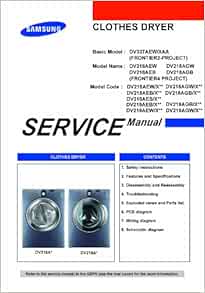 Samsung DV219AEW/XAA Service manua, DV218AEW/XAA Service manual