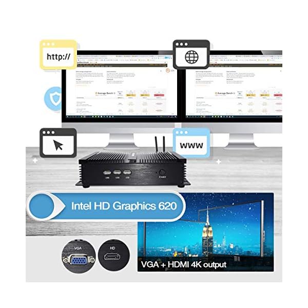 BASOARO-Fanless-Mini-Industrial-PC-Desktop-Computer-Intel-Core-i5-7200U-8G-RAM-256G-SSD-2-RS232-COM-4-USB30-3-USB20-HDMI-VGA-WiFi-Windows-10-Pro BASOARO Fanless Mini Industrial PC, Desktop Computer, Core i5 7200U, 8G RAM 256G SSD, 2 RS232 COM, 4 USB3.0 3 USB2.0, HD…