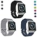 SKYLET Compatible with Fitbit Blaze Bands for Men Women, 3 Pack Soft Sport Silicone Replacement Sport Wristband with Stainless Steel Frame Compatible with Fitbit Blaze Bracelet