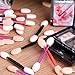 eBoot Disposable Dual Sided Eyeshadow Brush Sponge Tipped Oval Makeup Applicator, 100 Pieces (Multicolor)