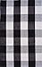 LEVINIS Buffalo Check Rug - Black and White Plaid Door Mat Outdoor - Farmhouse Rugs for Front Porch/Kitchen/Bathroom- Large Layered Welcome Doormats, 59''x35.4''