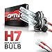 OPT7 2pc Blitz H7 Replacement HID Bulbs [5000K Bright White] Xenon Light