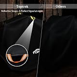 Toptrek Bike Cover 210T Waterproof Universal Size 200x110x70cm Black view 5