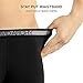 DAVID ARCHY Men's 4 Pack Cotton Underwear Soft Trunks with Fly (S, Black)