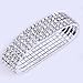 EOZY Bridal 5-Row Rhinestone Crystal Stretch Bracelet Silver Tone for Wedding Prom Party