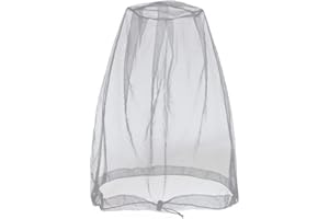Cinvo Head Netting Hat Bug Net Face Neck Net for Bugs No See Ums Gnats Biting Midges from Outdoor Activities, Spacious Net Ro